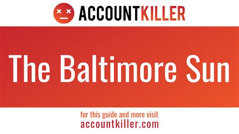 baltimore sun my account sign in